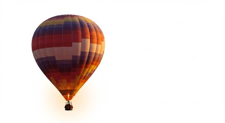 Obraz premium 輝く熱気球 朝焼け空高く舞い上がる. AI Generated