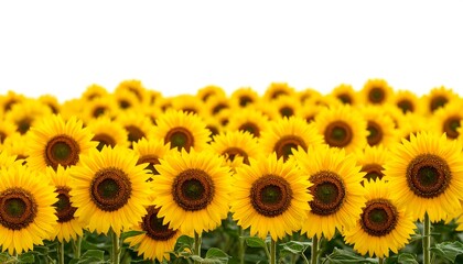 Obraz premium Sunflowers Field with Summer Bloom.