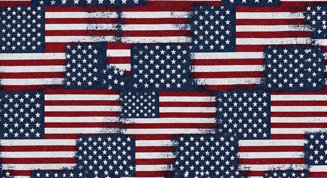 American flag patriotic stars stripes usa independence day celebration background wallpaper pattern design labor day (sep 01) - Powered by Adobe