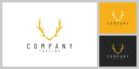 WildCrown &ndash; Elegant Deer Antlers Emblem Inspired by Nature and Adventure
