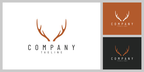WildCrown &ndash; Elegant Deer Antlers Emblem Inspired by Nature and Adventure

