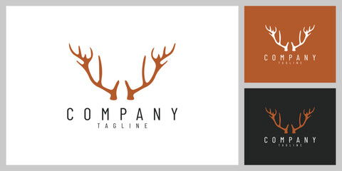 WildCrown &ndash; Elegant Deer Antlers Emblem Inspired by Nature and Adventure
