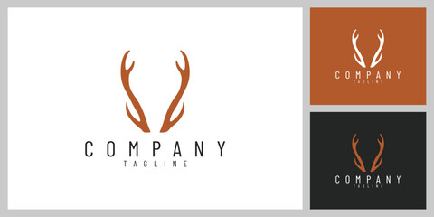 WildCrown &ndash; Elegant Deer Antlers Emblem Inspired by Nature and Adventure

