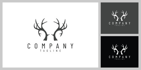 WildCrown &ndash; Elegant Deer Antlers Emblem Inspired by Nature and Adventure
