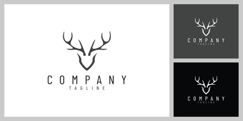 WildCrown &ndash; Elegant Deer Antlers Emblem Inspired by Nature and Adventure
