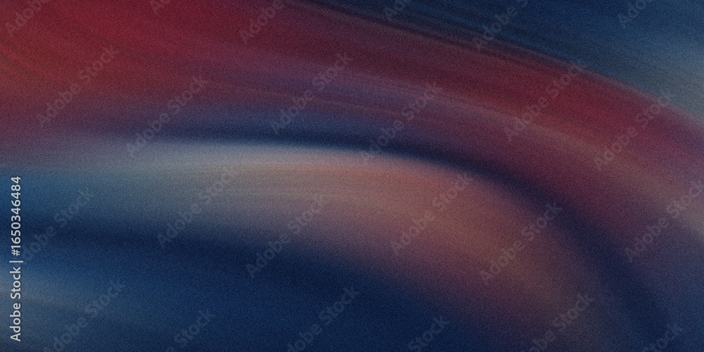 Aufkleber an abstract background blends blue, red, and purple with a textured surface and smooth, flowing curv