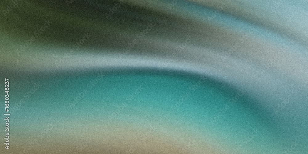 Poster a grainy abstract background with a smooth gradient of teal, beige, and green creates a textured and