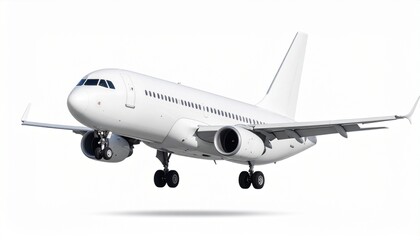 airplane on the white background 