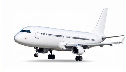 Fototapeta premium airplane on the white background 