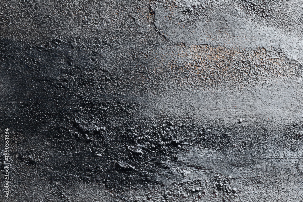 Poster painted concrete background shows texture and depth with a blend of gray tones highlighting rugged s