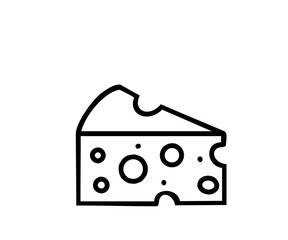 dripping cheese pizza in bold outline