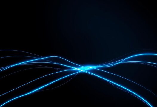 Abstract dark grey background, glowing blue lines, modern tech design,  sophisticated,  innovation