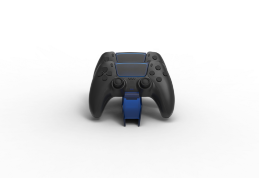 controller gamepad front view with shadow 3d render