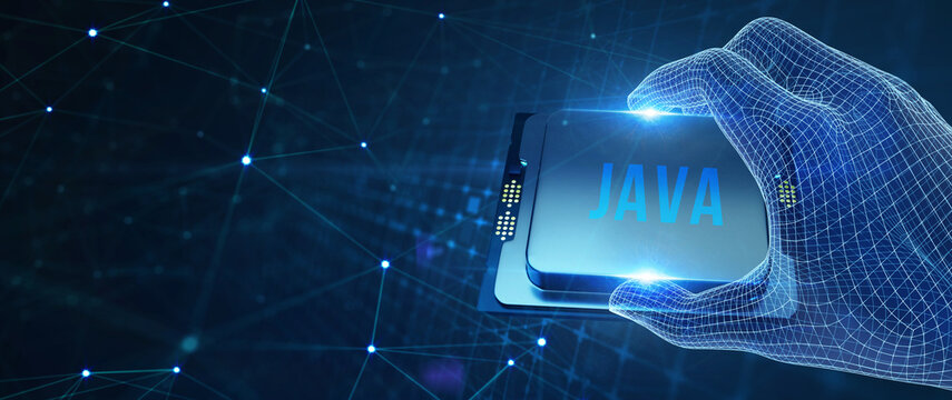 Software, web development, programming concept. Programming languages java and program. Software development. 3d illustration