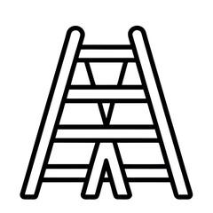 Simple Outline of a Step Ladder A-frame climbing