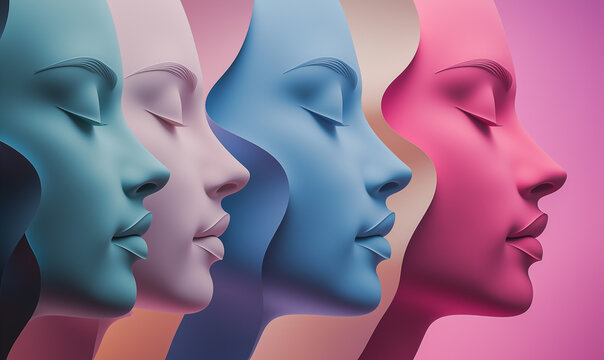 Exploring neurodiverse workplaces empowering inclusion through creative visuals digital art studio environment profile view aesthetic representation