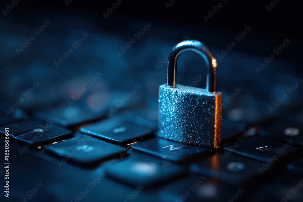Aufkleber exploring cybersecurity with a focus on firewall protection and internet security concepts highlight