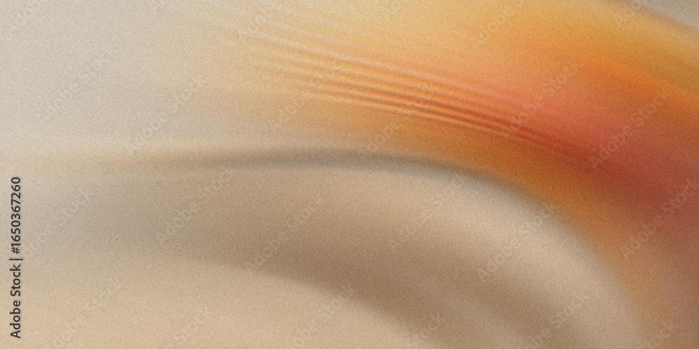 Poster a grainy abstract background features a blend of beige and orange hues, creating a textured and visu