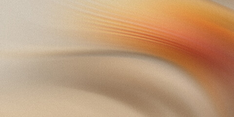A grainy abstract background features a blend of beige and orange hues, creating a textured and...