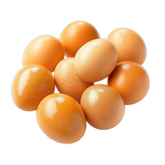 Cluster of fresh eggs