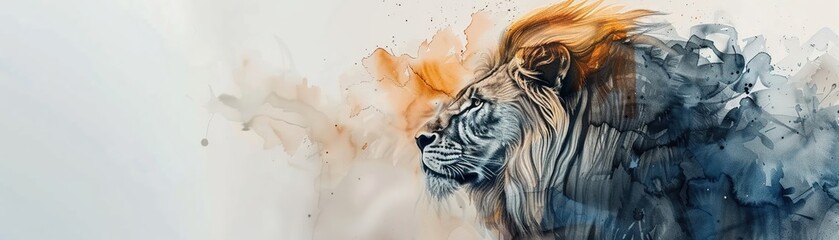 A captivating watercolor portrait of a wise old owl perched on a mosscovered branch  ,3D