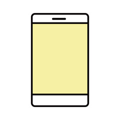 スマートフォン　アイコン　シンプル　黄色