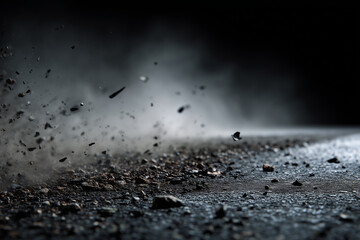 rain on the beach. Generative AI