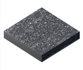 black and white cube. Generative AI