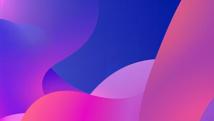 Abstract composition featuring flowing, colorful, and blended shapes with a gradient effect.