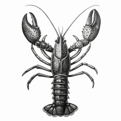 Geometric Low Poly Lobster Vector Illustration