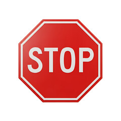 Bold stop sign illustration demanding attention for safety campaigns and urgent messages needing immediate halt and caution, ensuring clarity