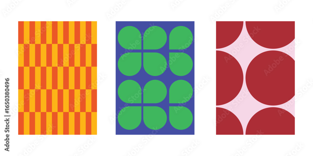 Aufkleber geometric patterns design element modern design and poster design background vector