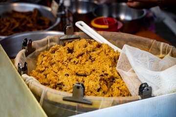 a bowl of classic Taiwanese traditional oily rice