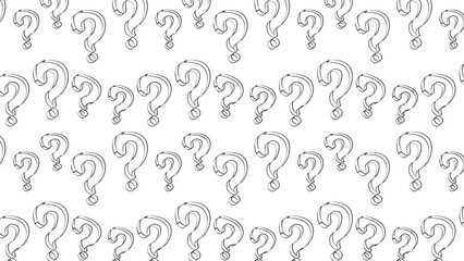 Seamless background illustration with question marks.