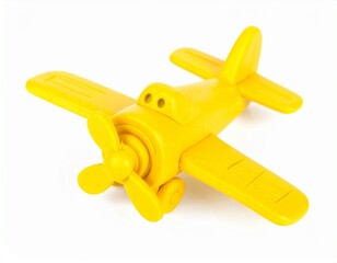"Bright Wings: Yellow Toy Plane Adventure"

