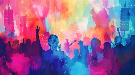 A vibrant watercolor illustration of a bustling city skyline bathed in the warm glow of the setting sun  ,Abstract