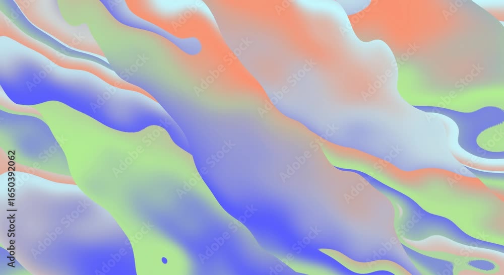 Fototapete abstract motion animation, wavy noise texture, flowing, color blend with smooth background.blurred m