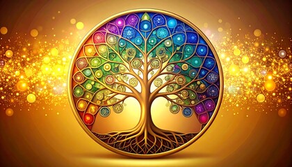 Colorful Tree of Life graphic