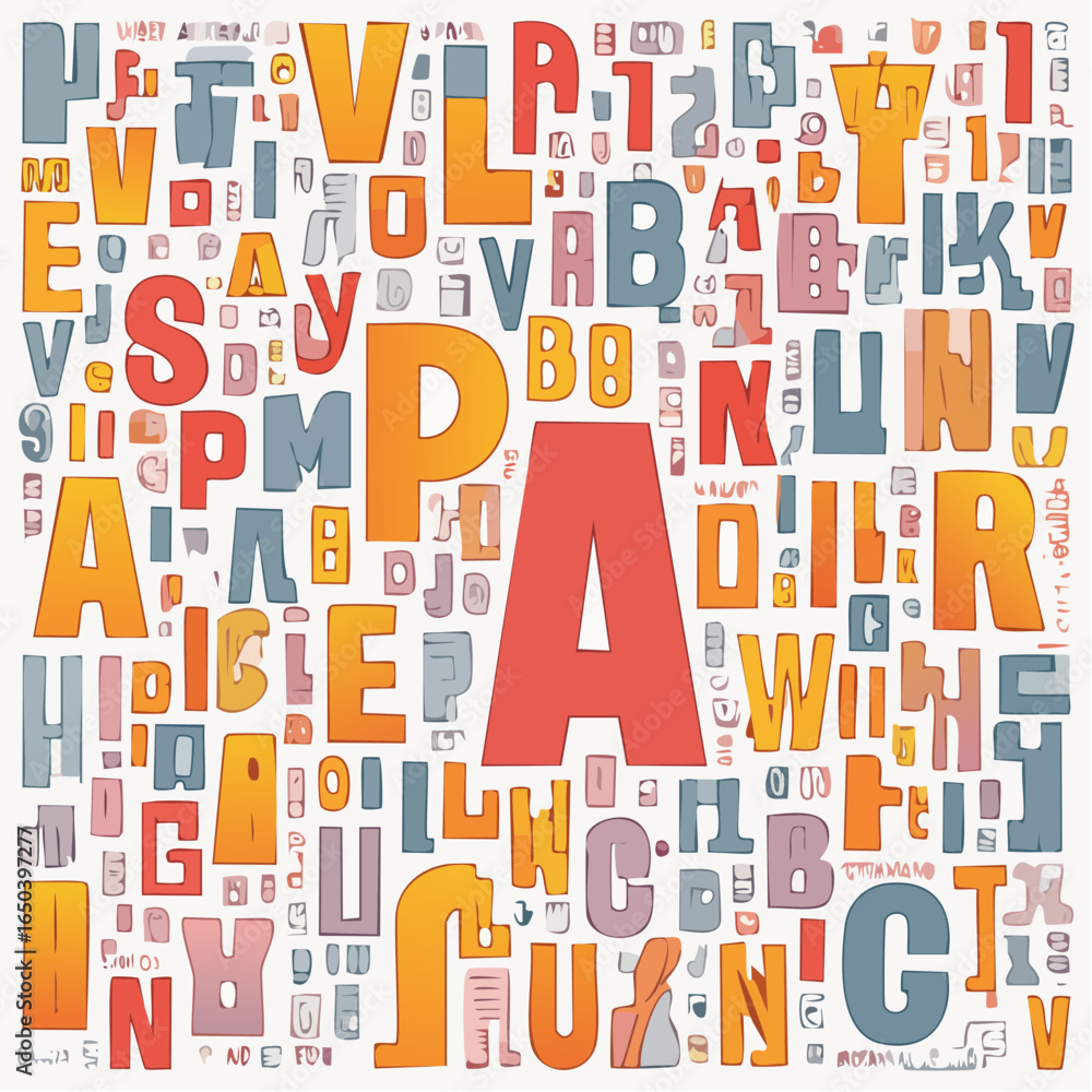 Poster striking text-based vector backdrop for bold statements