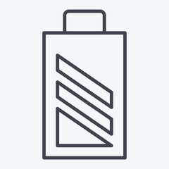 Icon Battery Out. related to Charging symbol. line style. design editable