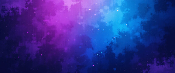 Colorful purple and blue color gradient background. Bluer Grainy vibrant poster noise texture banner, cover header backdrop design