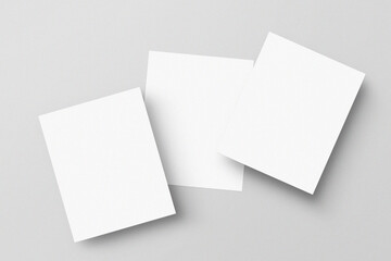 Fototapeta premium Square Business Card Mockup