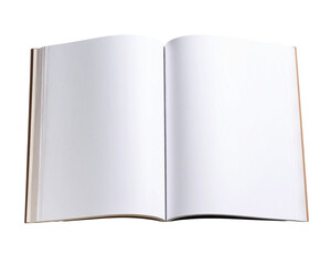 open book with blank pages