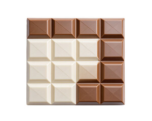 Obraz premium chocolate bar isolated on white