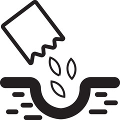 Cereal seeds vector icon