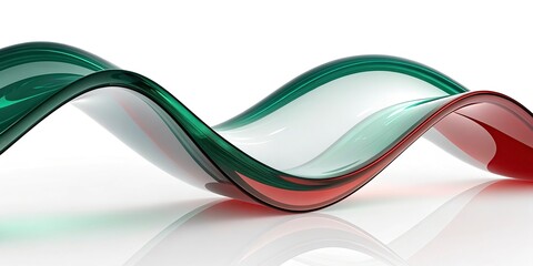 Abstract wave on black background. Computer generated illustration. 3D rendering.3d render,wave colorful abstract background, red and gold waves with reflection