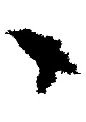 Moldova Map Black Edition – Minimalist Europe Country Vector for Posters, Travel Decor, and Wall Art