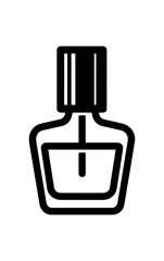 Simple nail polish bottle icon