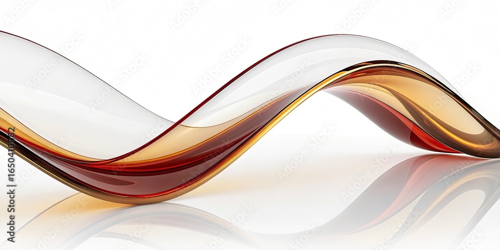 Fototapete abstract wave on black background. computer generated illustration. 3d rendering.3d render,wave colo
