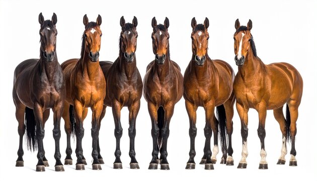 hourse on a white background